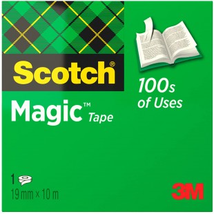 Scotch magic 810 ruban adhesif m8101910 acetate de cellulose_amp mat invisible 19 mm x 10 m