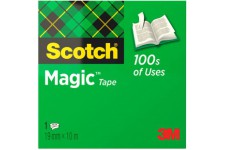 Scotch magic 810 ruban adhesif m8101910 acetate de cellulose_amp mat invisible 19 mm x 10 m