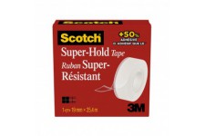 Scotch Ruban adhesif Super-Hold 19 mm x 25,4 m, Carton Noir