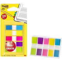 Post-it Pack de 20 Mini Marque-pages Neon Lot de 5