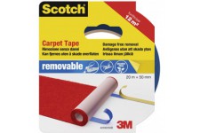 3M Scotch Ruban Adhesif Double Face pour Moquette 50 mm x 20 m 1 Rouleau