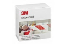 3 M Ruban adhesif Barriere, 70 mm x 100 m, rouge/blanc, 596615