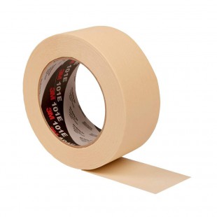 3M 7100044322 Ruban Adhesif de Masquage Papier Crepe 101E 24 mm x 50 m Beige