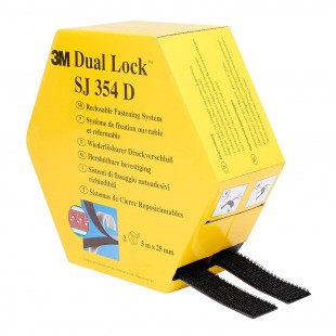 3M Dual Lock SJ354D, Solutions de Fixations Amovibles - Ideale Adhesion sur les Plastiques Comme le Polypropylene, Polyethylene,