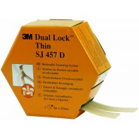 3 M SJ 457 d Dual Lock fermeture a  pression flexible, Couleur : Translucide