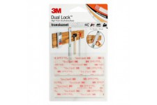 3M Dual Lock SJ3560, solutions de fixations amovibles - concu pour donner un aspect translucide (verre, verre acrylique (PMMA), 