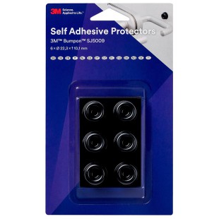 3M SJ5009S BL Bumpon Lot de mini butoirs elastiques