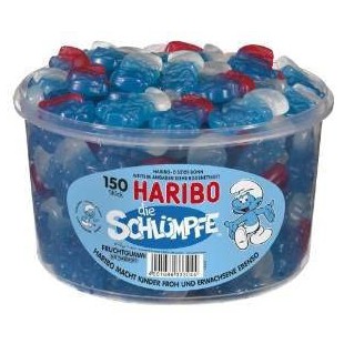 Haribo Smurfs, Box, 300 pieces (2 x 1035g)