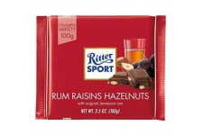 Ritter Sport Rum, Raisin & Noisettes Chocolat au Lait 100g
