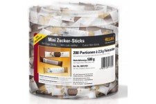 Boite de 200 Mini sticks de sucre fin 2,5g