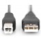 DIGITUS Cable USB USB 2.0 USB-A male, USB-B male 3.00 m Noir