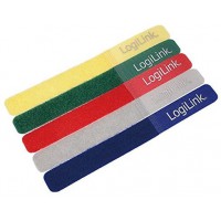 LogiLink KAB0008 Pack de 5 Attache-cables Multicolore