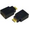 LogiLink AH0009 Adaptateur HDMI, HDMI type A 19 broches femelle vers HDMI type C Mini 19 broches male (Gold)