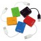 LogiLink Smile Hub USB 2.0 4 Ports Bleu
