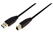 LogiLink CU0025 Cable USB 3.0 A Male/B Male 3 m Noir