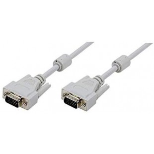 LogiLink CV0027 Cable VGA en ferrite core Male/Male 5 m Gris