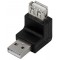LogiLink AU0027 Adaptateur USB 2.0 A Male/A Femelle Noir