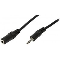 LogiLink CA1056 Cable Acoustique 3,5 mm male/Femelle 10 m Noir