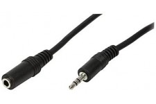 LogiLink CA1056 Cable Acoustique 3,5 mm male/Femelle 10 m Noir