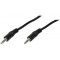 LogiLink CA1048 Cable Acoustique 2 x 3,5 mm male stereo 0,2 m Noir