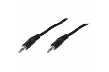 LogiLink CA1048 Cable Acoustique 2 x 3,5 mm male stereo 0,2 m Noir