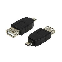 LogiLink AU0029 Adaptateur USB 2.0 Micro B Male/A Femelle Noir