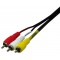 LogiLink CA1029 Cable SCART male/3 x RCA male 2 m Noir