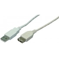 LogiLink CU0011 Cable USB 2.0 Male/femelle 3 m Gris
