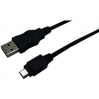 LogiLink CU0014 Cable USB 2.0 5-pin A Male/B Male 1,8 m Noir