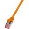 LogiLink PrimeLine Cable reseau Cat6 S/FTP AWG27 PIMF LSZH 1 m Orange
