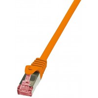 LogiLink PrimeLine Cable reseau Cat6 S/FTP AWG27 PIMF LSZH 1 m Orange