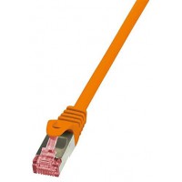 LogiLink PrimeLine Cable reseau Cat6 S/FTP AWG27 PIMF LSZH 10 m Orange