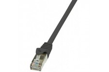 LogiLink EconLine Cable reseau Cat6 F/UTP AWG26 0,25 m Noir