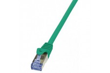 LogiLink PrimeLine Cable reseau Cat6A S/FTP AWG26 PIMF LSZH 0,25 m Vert