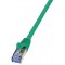 LogiLink PrimeLine Cable reseau Cat6A S/FTP AWG26 PIMF LSZH 1,50 m Vert