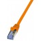 LogiLink PrimeLine Cable reseau Cat6A S/FTP AWG26 PIMF LSZH 2 m Orange