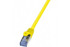 LogiLink PrimeLine Cable reseau Cat6A S/FTP AWG26 PIMF LSZH 3 m Jaune