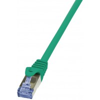 LogiLink PrimeLine Cable reseau Cat6A S/FTP AWG26 PIMF LSZH 7,50 m Vert