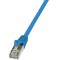 LogiLink CP1086S Cable reseau Cat5e F/UTP AWG26 7,50 m Bleu