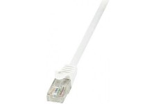 LogiLink EconLine Cable reseau Cat6 U/UTP AWG24 0,25 m Blanc