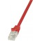 LogiLink EconLine Cable reseau Cat6 U/UTP AWG24 0,25 m Rouge