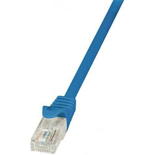 LogiLink EconLine Cable reseau Cat6 U/UTP AWG24 0,25 m Bleu