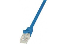 LogiLink EconLine Cable reseau Cat6 U/UTP AWG24 1 m Bleu