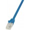 LogiLink EconLine Cable reseau Cat6 U/UTP AWG24 5 m Bleu