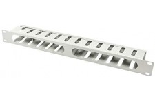 LogiLight 48,3 cm (19 ") Cable Panel 1HE avec Couvercle Gris