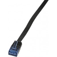 LogiLink CP0134B Cable reseau Cat5e UTP AWG 30 RJ45 1 m Bleu/Noir