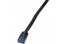 LogiLink CP0134B Cable reseau Cat5e UTP AWG 30 RJ45 1 m Bleu/Noir