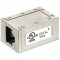 Adaptateur Coupleur Ethernet Cat 6a RJ45 Argent