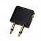 LogiLink CA1089 Adaptateur Audio pour Avion Noir