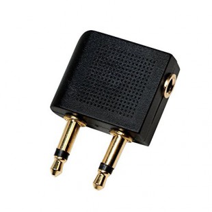 LogiLink CA1089 Adaptateur Audio pour Avion Noir
